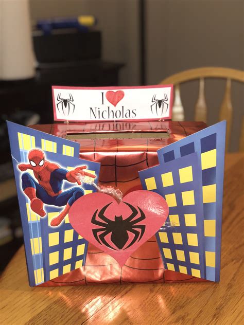 Printable Spiderman Valentine Box
